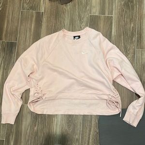 Oversized pink Nike pullover